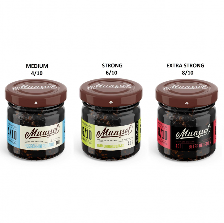 Табак Muassel Extra Strong - Kiwi (Киви) 40 гр
