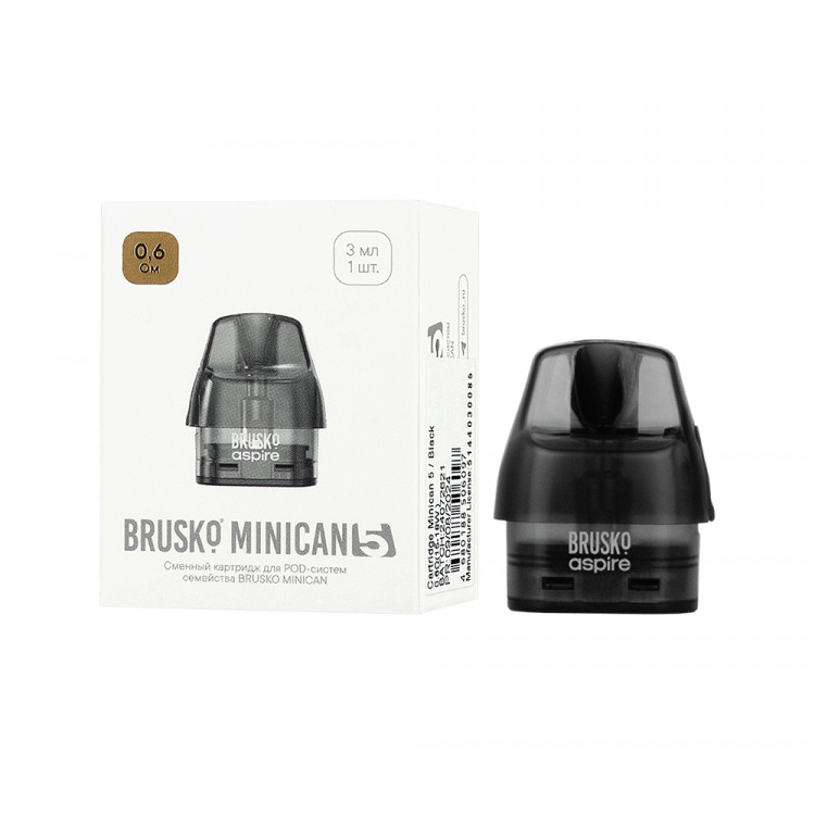 Сменный картридж BRUSKO MINICAN 5, 3 мл, 0,6 Ом (1 шт.)